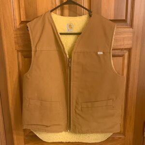 Carhartt Tan Vest with Soft Lining  6SV Large Vintage
